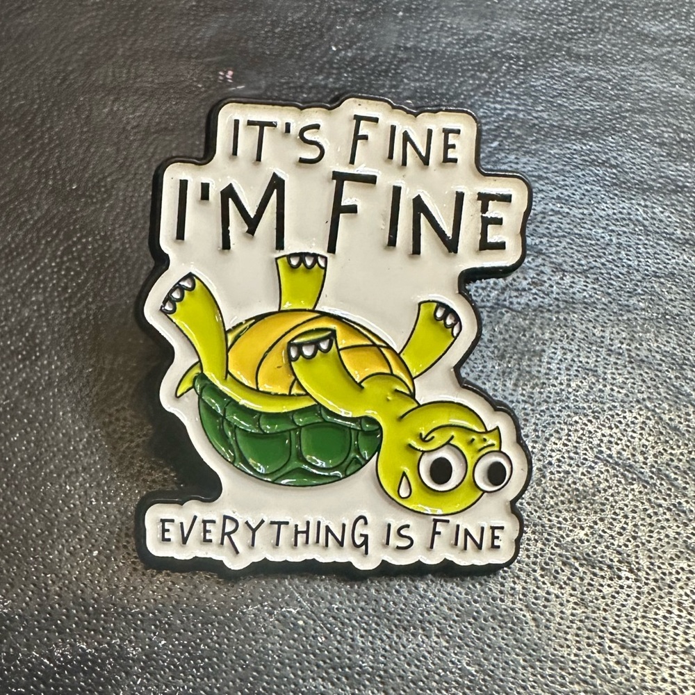 Funny Turtle Pin - Picture 2 of 3